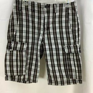 LEVI'S Cargo Shorts Men's Size 29 Inseam 10" Plaid Style 12463-0186